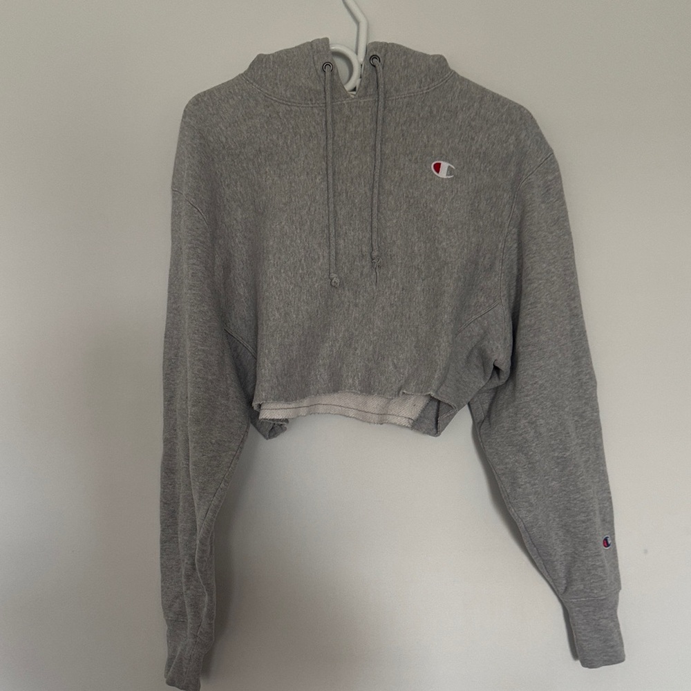 Champion Cropped Heather GraySweatshirt